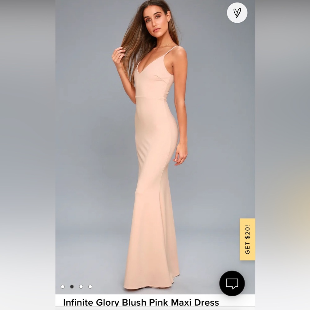 Lulus blush pink dress